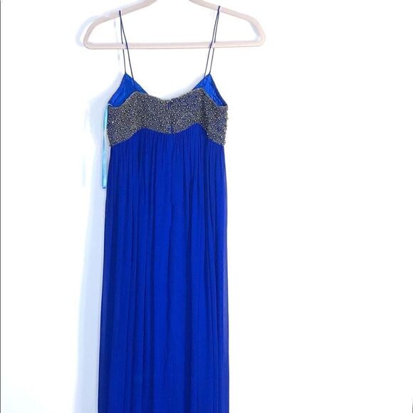Aidan Mattox Niteline Blue Evening Gown – Beaded Bodice, Size 0 - Picture 11 of 13
